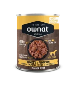 OWNAT Wetline Dinde à la citrouille 395g - Distribution de produits en Martinique - Alpha Caraibe