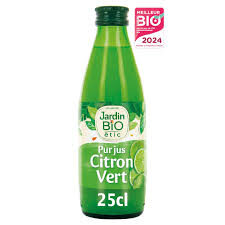 Jardin Bio  PUR JUS DE CITRON VERT - 25 CL