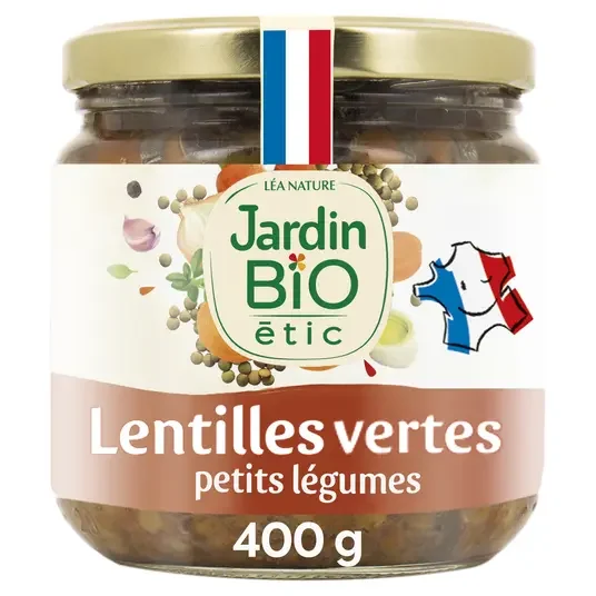JB LENTILLES CUISINEES AUX PETITS LEGUMES 400 G