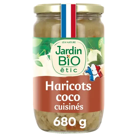 Haricots coco cuisinés