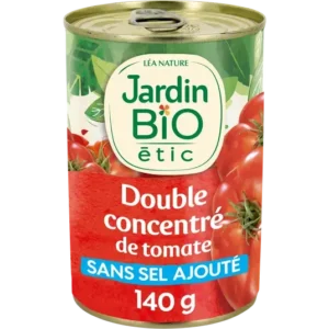 JB DOUBLE CONCENTRE DE TOMATE SANS SEL AJOUTE - BOITE 140 G