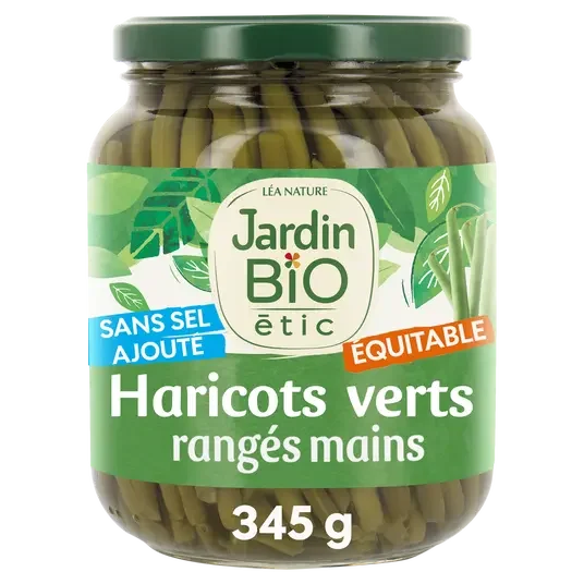 JB Haricots verts rangés main