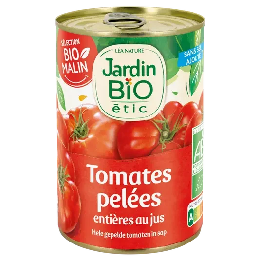 JB Tomates entières pelées au jus sans sel ajouté
