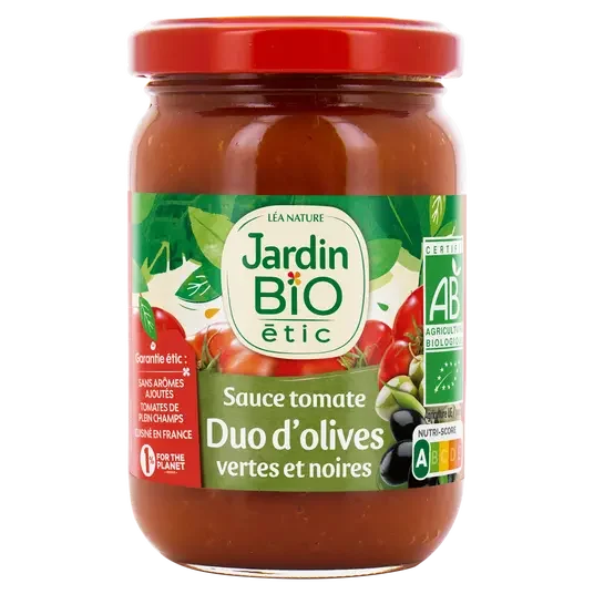 JBE Sauce Tomate Duo d'Olives vertes et noires